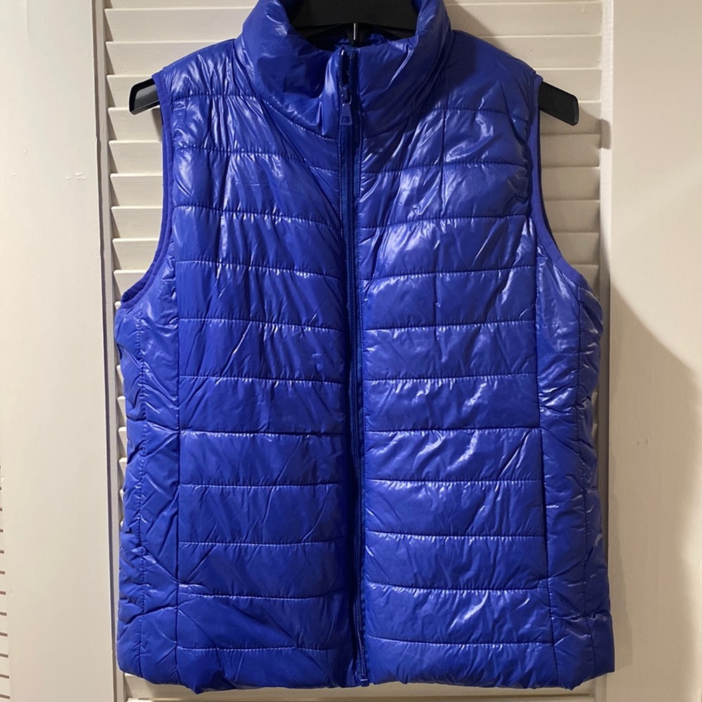 Blue nylon vest